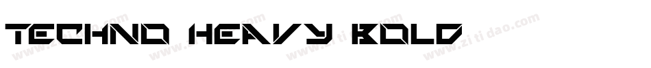 Techno Heavy Bold字体转换